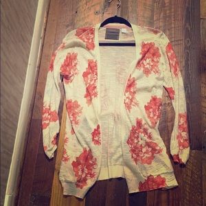 Anthropologie Guinevere floral sweater
